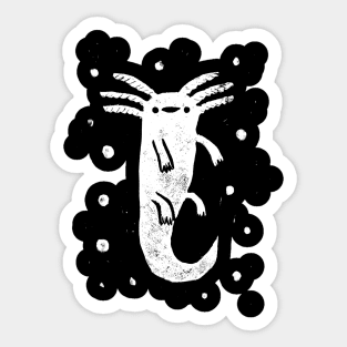 Axolotl Print Sticker